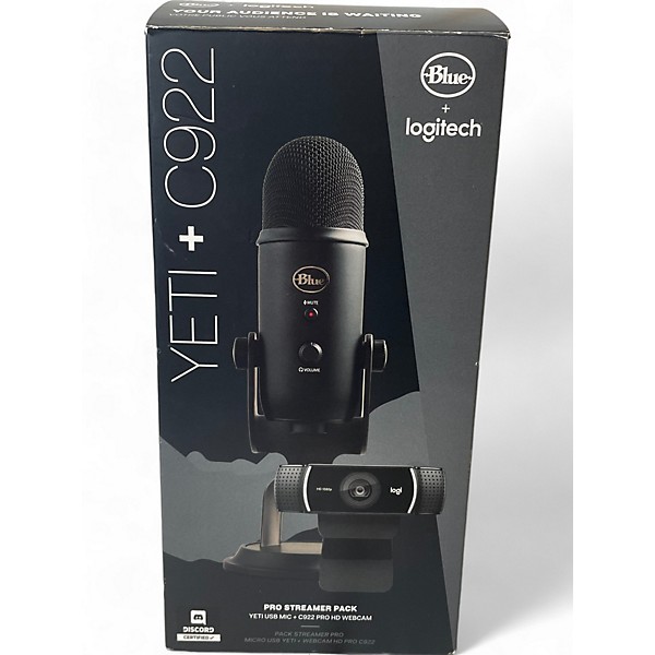 Used Blue Used Blue Yeti + C922 CAMERA USB Microphone