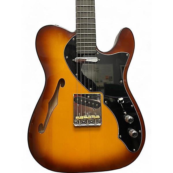Used Fender Suona Telecaster Thinline Violin Burst Hollow Body Electric Guitar