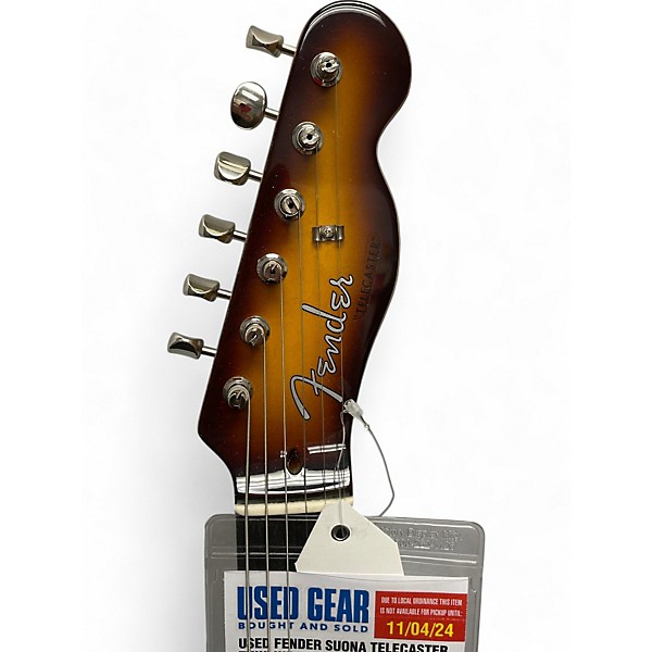 Used Fender Suona Telecaster Thinline Violin Burst Hollow Body Electric Guitar