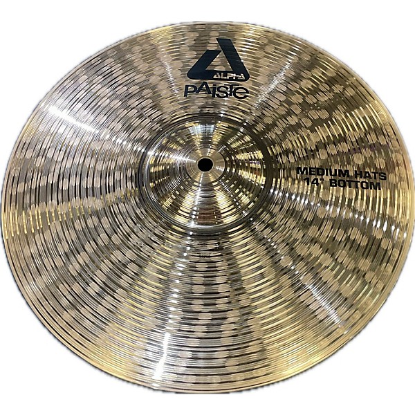 Used Paiste Used Paiste 14in Alpha Medium Hi Hat Bottom Cymbal