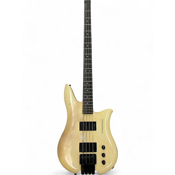 Vintage 1991 Steinberger Q4 Bass White Electric Bass Guitar