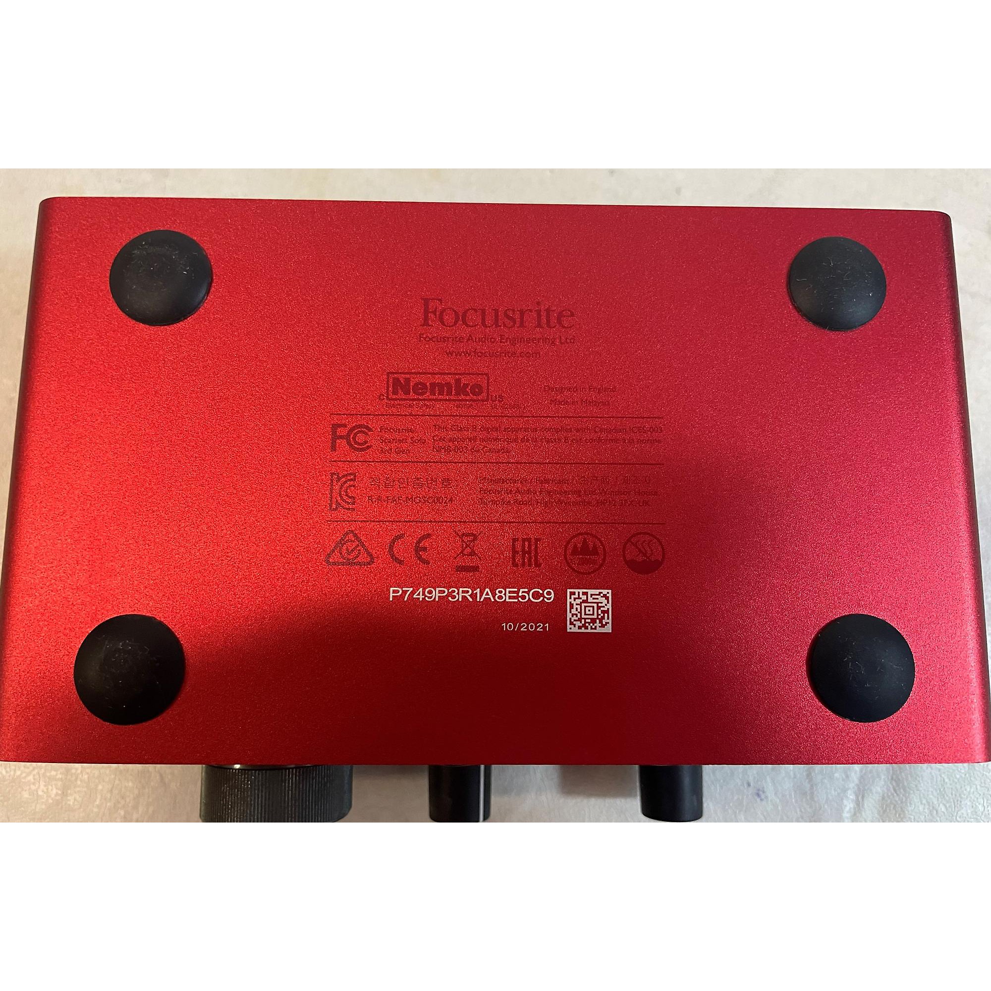 Used Focusrite Scarlett Solo Gen 3 Audio Interface | Guitar