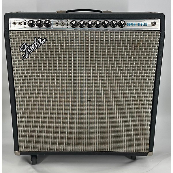 Vintage Fender 1973 Super Reverb 4x10 Tube Guitar Combo Amp