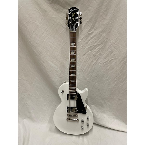 Used Epiphone Used Epiphone Les Paul Studio Arctic White Solid Body Electric Guitar