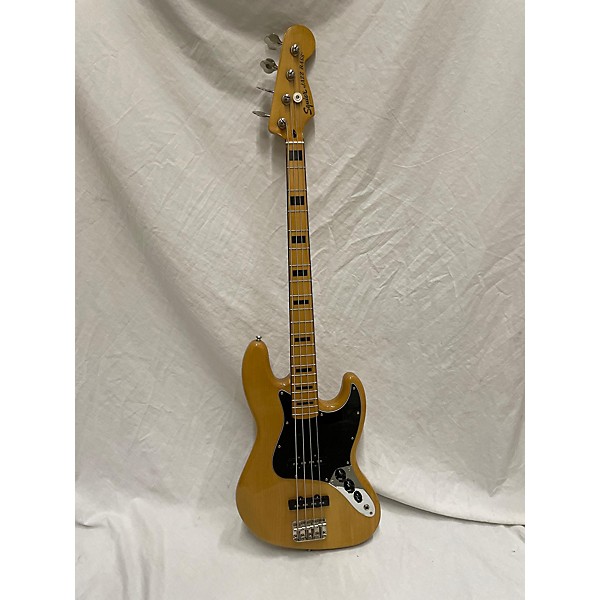 Used Squier Used Squier Classic Vibe 70s Jazz Bass Natural Electric Bass Guitar