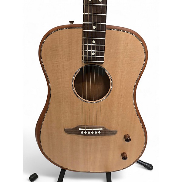 Used Fender Highway Dreadnought Natural Acoustic Electric