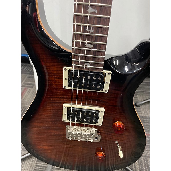 Used PRS Used PRS SE Custom 24 Trans Amber Solid Body Electric Guitar