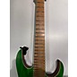 Used Ibanez Used Ibanez RGR5227MFX Prestige Transparent Fluorescent Green Solid Body Electric Guitar