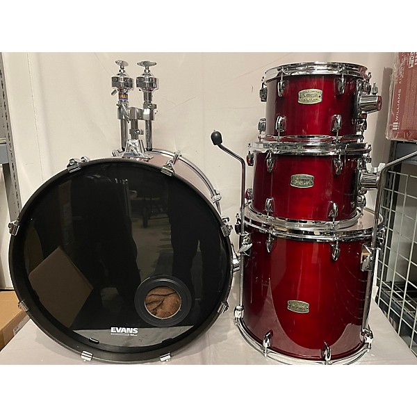 Used Yamaha Used Yamaha 4 piece Stage Custom Cranberry Red Drum Kit