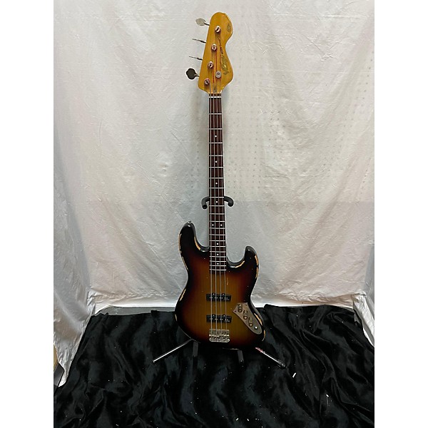 Used Vintage Icon Jazz Bass Electric Bass Guitar