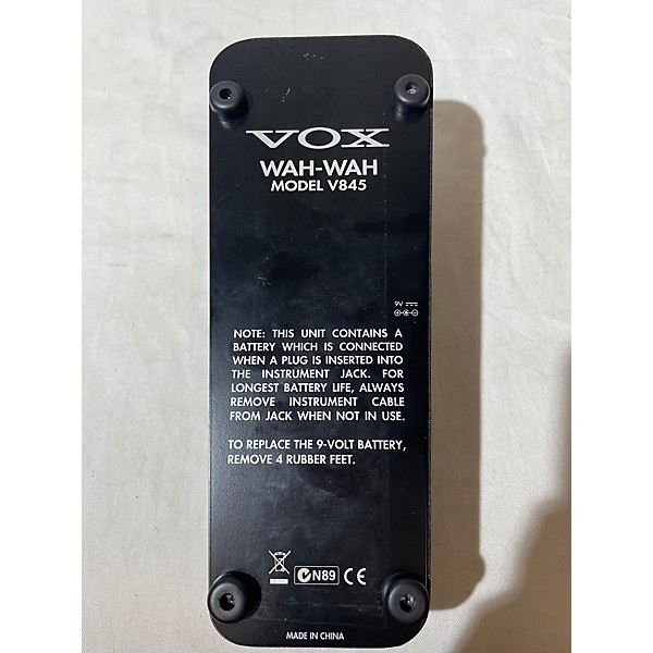 Used VOX V845 Classic Wah Effect Pedal