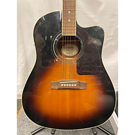 Used Epiphone Used Epiphone AJ200SCE Vintage Sunburst Acoustic Electric Guitar