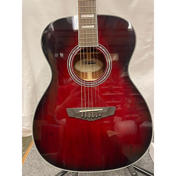 Used D'Angelico Used D'Angelico Premier Series Tammany Orchestra Trans Black Cherry Burst Acoustic Electric Guitar