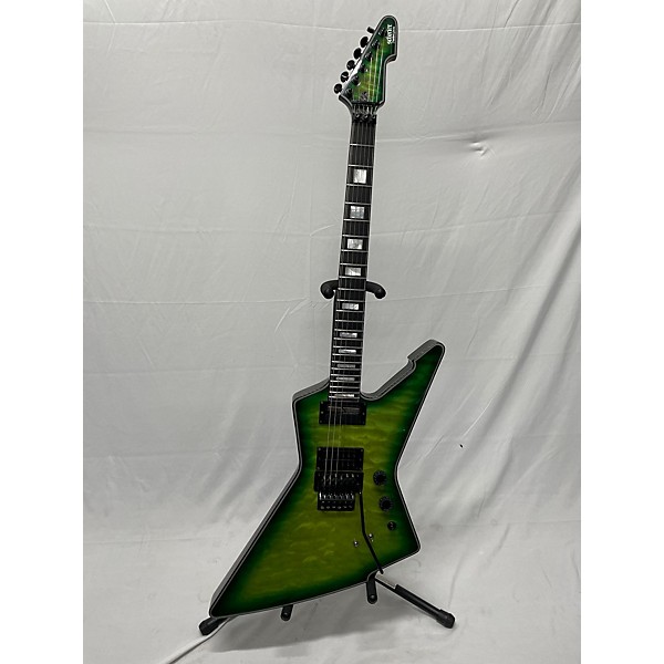 Used Schecter Guitar Research Used Schecter Guitar Research E-1 FRS Electric Green Solid Body Electric Guitar