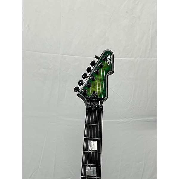 Used Schecter Guitar Research Used Schecter Guitar Research E-1 FRS Electric Green Solid Body Electric Guitar