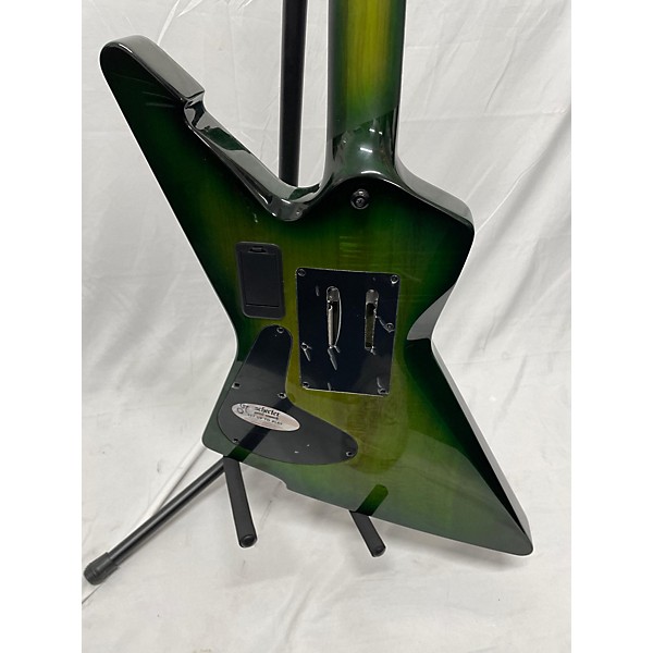 Used Schecter Guitar Research Used Schecter Guitar Research E-1 FRS Electric Green Solid Body Electric Guitar