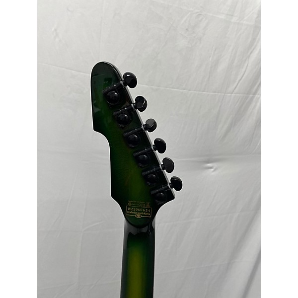 Used Schecter Guitar Research Used Schecter Guitar Research E-1 FRS Electric Green Solid Body Electric Guitar