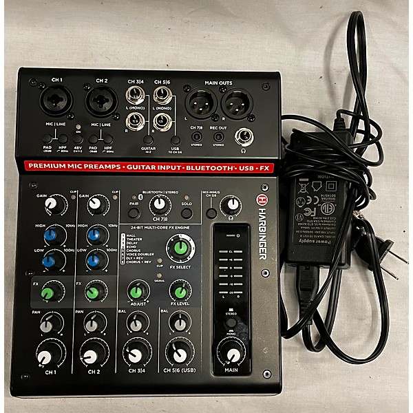 Used Harbinger LX8 Powered Mixer