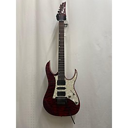 Used Ibanez Used Ibanez RG950QM Premium Transparent Red Solid Body Electric Guitar