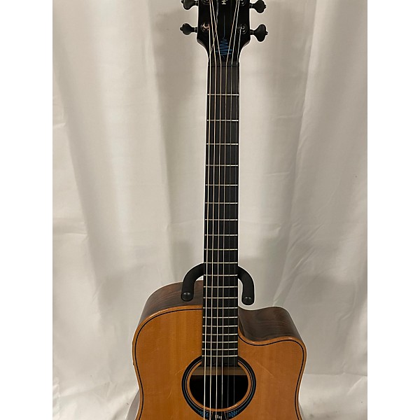 Used Lag Guitars Used Lag Guitars THV30DCE Natural Acoustic Electric Guitar