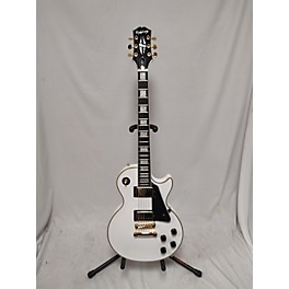 Used Epiphone Used Epiphone Les Paul Custom White Solid Body Electric Guitar