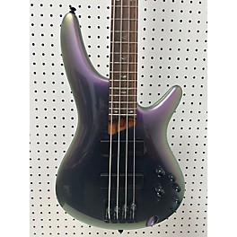 Used Ibanez Used Ibanez SR500E Black Aurora Burst Electric Bass Guitar