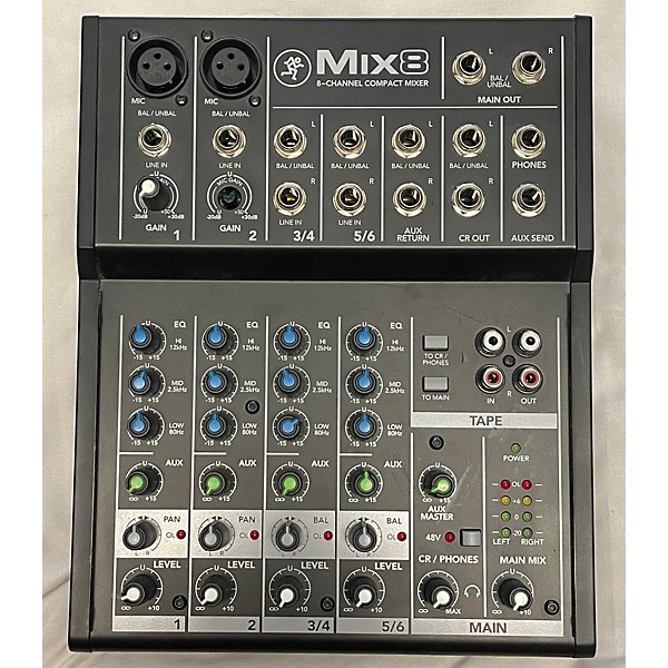 Used Mackie MIX 8 Unpowered Mixer