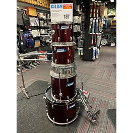 Used BOSS Used Rockwood 5 piece Drum Set Wine Red Drum Kit