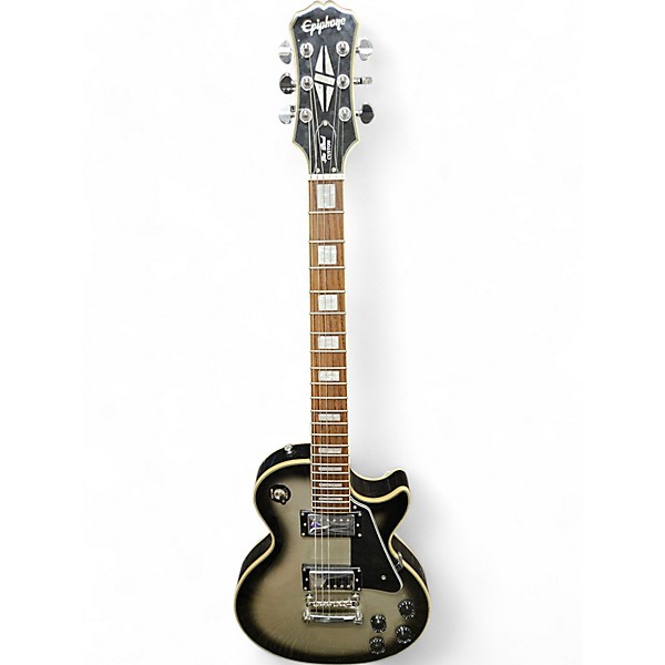 Used Epiphone Les Paul Custom Black and Silver Solid Body Electric Guitar,Specials : American Fashion Style Bags On Sale