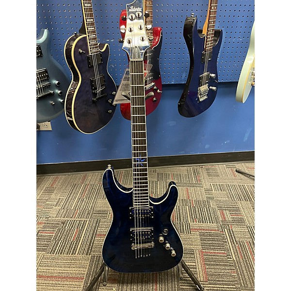 Used Schecter Guitar Research Used Schecter Guitar Research Exotic Star Blue Solid Body Electric Guitar