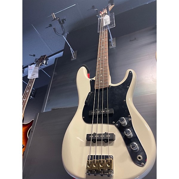 Used Epiphone Rock Bass White Electric Bass Guitar