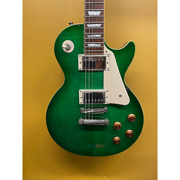 Used Epiphone Used Epiphone Les Paul Standard Pro GREEN FLAMED MAPLE Solid Body Electric Guitar