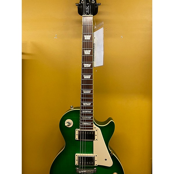 Used Epiphone Used Epiphone Les Paul Standard Pro GREEN FLAMED MAPLE Solid Body Electric Guitar