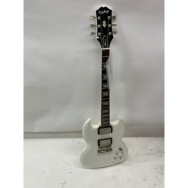 Used Epiphone Used Epiphone SG Muse White Solid Body Electric Guitar