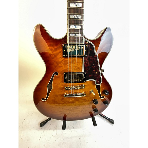 Used D'Angelico Used D'Angelico Excel Dc Trans Amber Hollow Body Electric Guitar