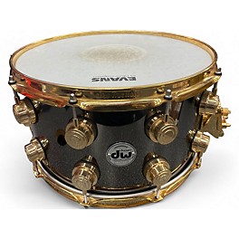 Used In Store Used Used DW 14X8 Collector's Series Brass Snare Drum Black And Gold