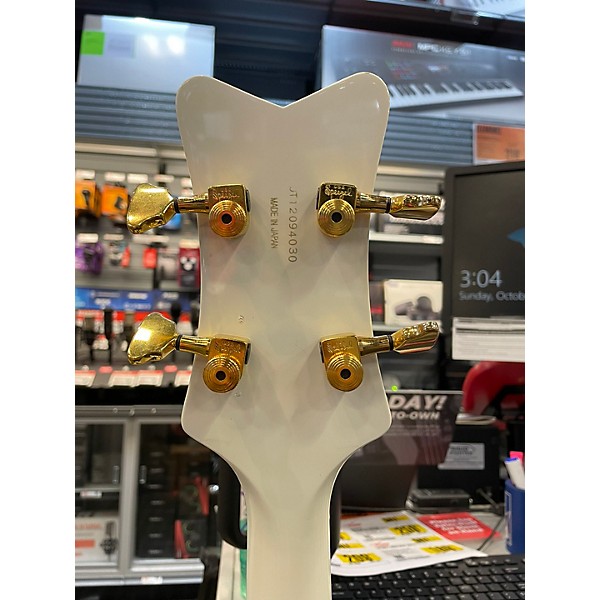 Used Gretsch Guitars G6136lsb Gold And White Electric Bass Guitar