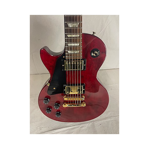 Used Gibson Les Paul Studio Left Handed Maroon Electric Guitar