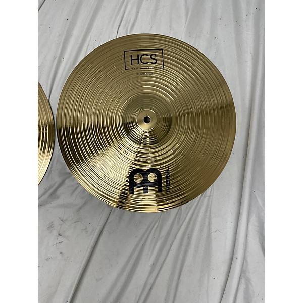 Used MEINL 14in HCS Hi Hat Pair Cymbal