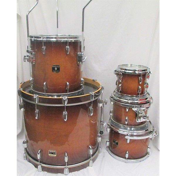 Used Gretsch Drums Used Gretsch Drums 5 piece Renown Maple Tobacco Sunburst Drum Kit