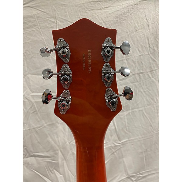 Used Gretsch Guitars Used Gretsch Guitars G5120 Electromatic Orange Hollow Body Electric Guitar