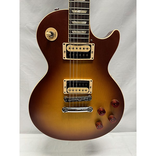 Used Gibson Used Gibson Les Paul Traditional Pro V Satin Top Satin Iced Tea Solid Body Electric Guitar