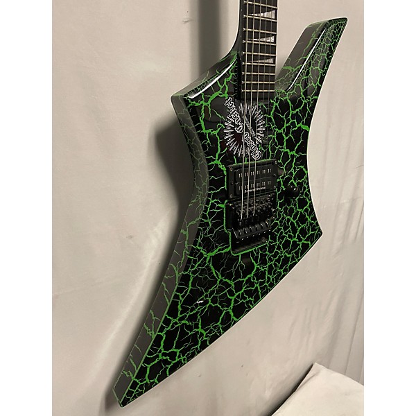 Used Jackson Used Jackson Brandon Ellis Signature Kelly Green Crackle Solid Body Electric Guitar