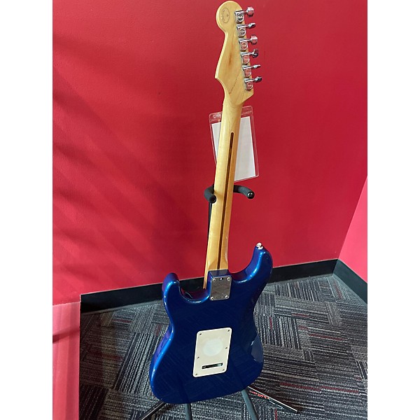 Used 1990s Fender Player Stratocaster Blue Solid Body Electric Guitar