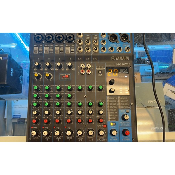 Used Yamaha MG10XU 10 Channel Mixer With Effects Unpowered Mixer