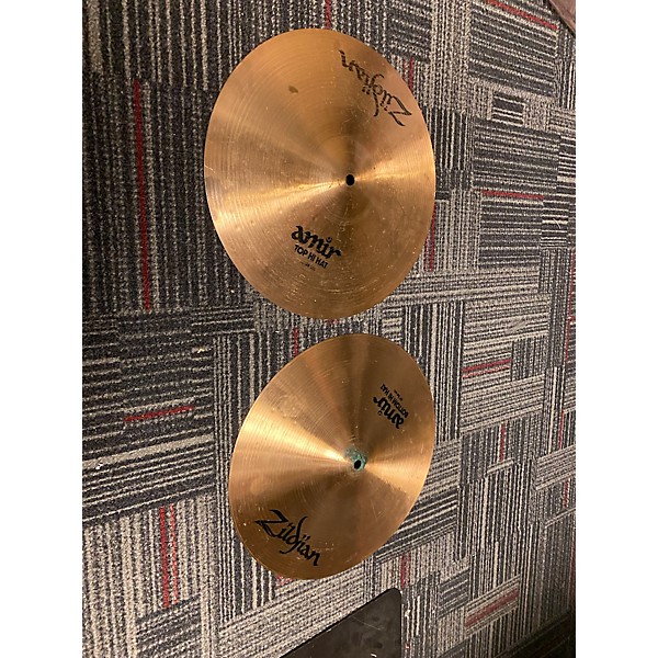 Used Zildjian 14in Amir Hi Hats Cymbal