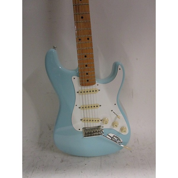 Used Fender Used 2020 Fender Vintera 50s Stratocaster Modified Daphne Blue Solid Body Electric Guitar