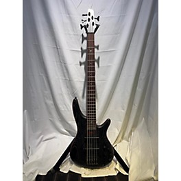 Used Ibanez Used Ibanez SR675 Silver Wave Black Electric Bass Guitar