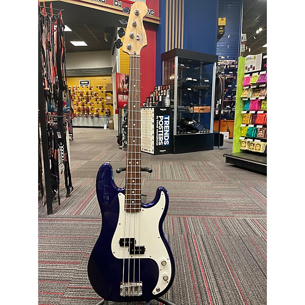 Used Fender PRECISION BASS Electric Bass Guitar Midnight Blue Guitar