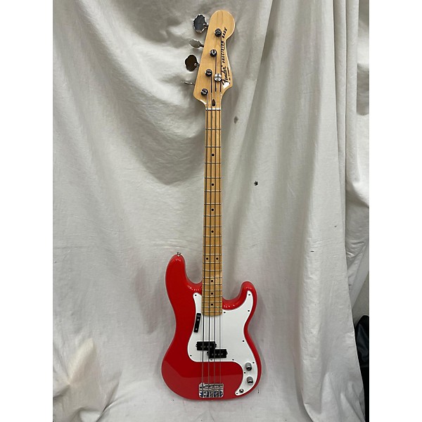 Used Fender Used Fender Limited International Precision International Red Electric Bass Guitar